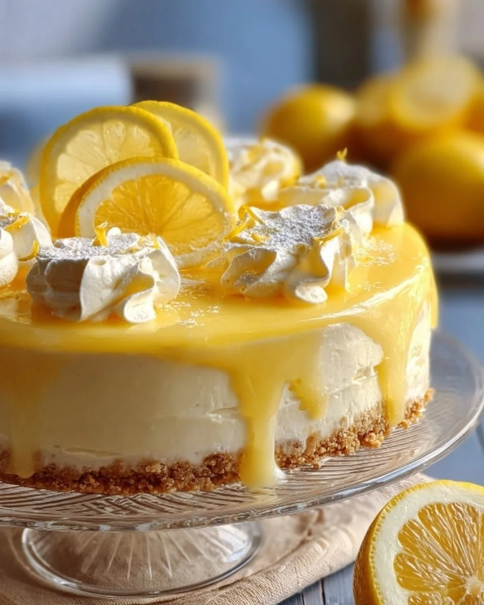 Torta fredda al limone