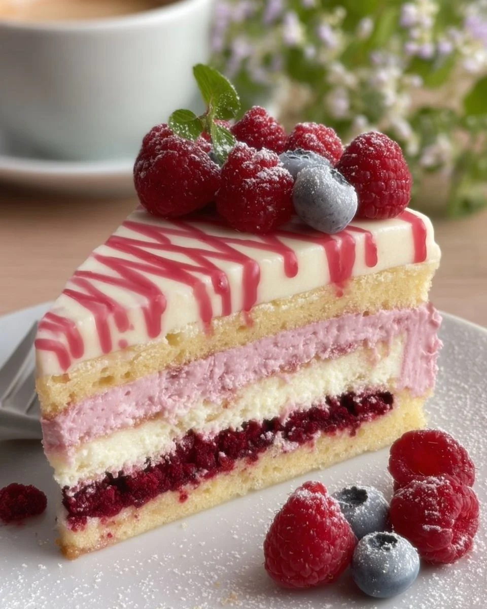 Torta Paradiso ai Lamponi: Un Sogno Rosa per il Palato