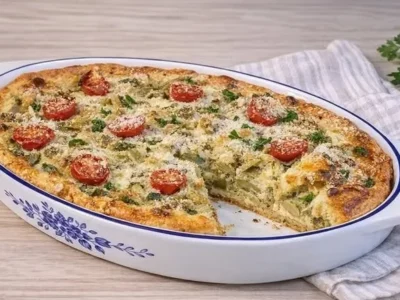Torta salata ai carciofi