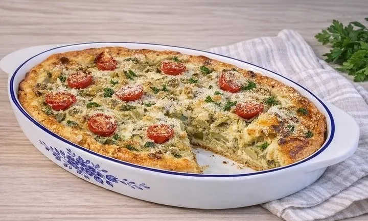 Torta salata ai carciofi