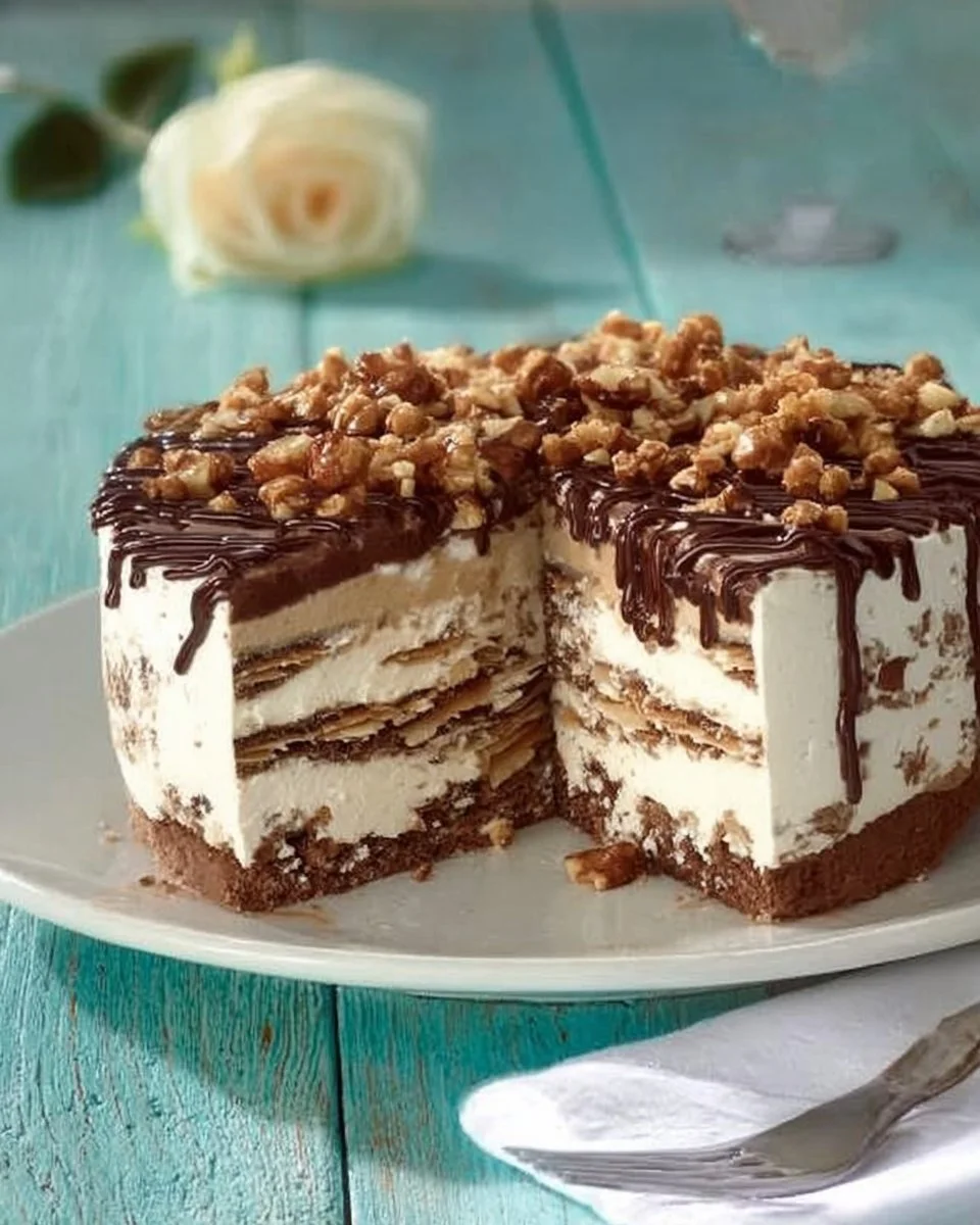 Torta semifreddo millefoglie di cioccolato