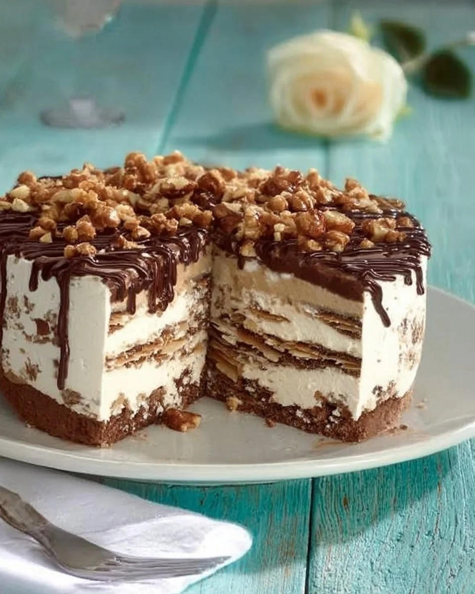 Torta semifreddo millefoglie di cioccolato