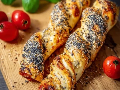 Bastoncini croccanti di pasta sfoglia