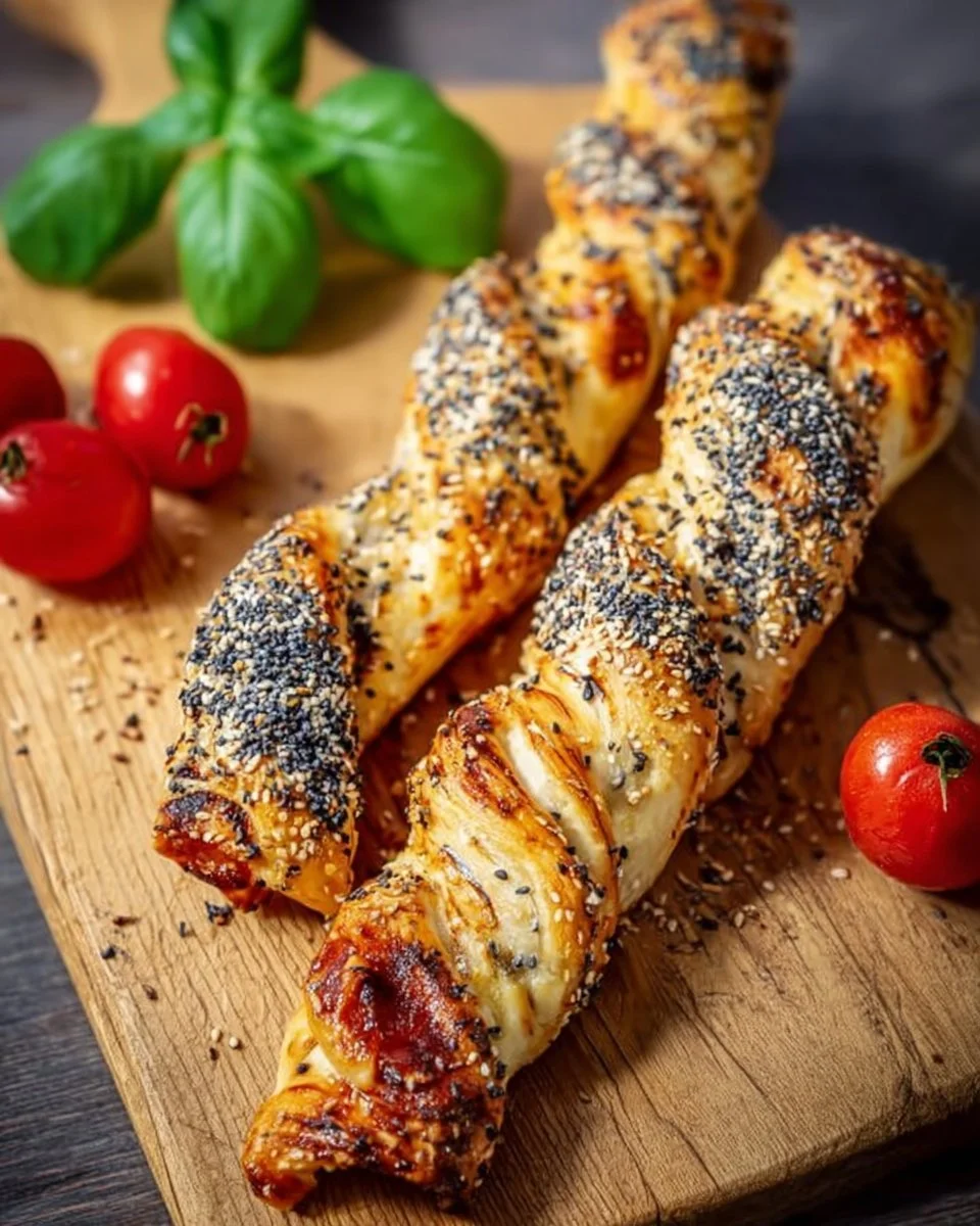 Bastoncini croccanti di pasta sfoglia