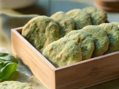 Biscotti salati al basilico