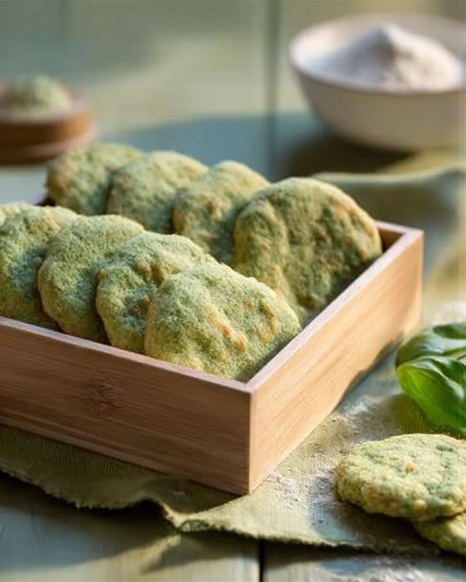 Biscotti salati al basilico