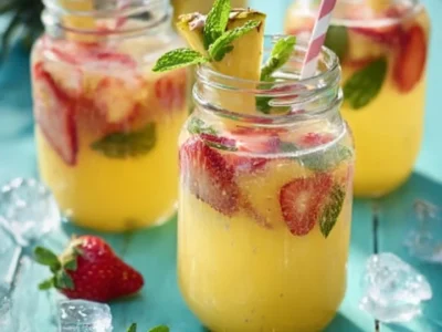 Bowle all’ananas e fragole