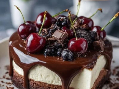 Cheesecake Foresta Nera: La Ricetta Cremosa e Chic che Conquista il Cuore