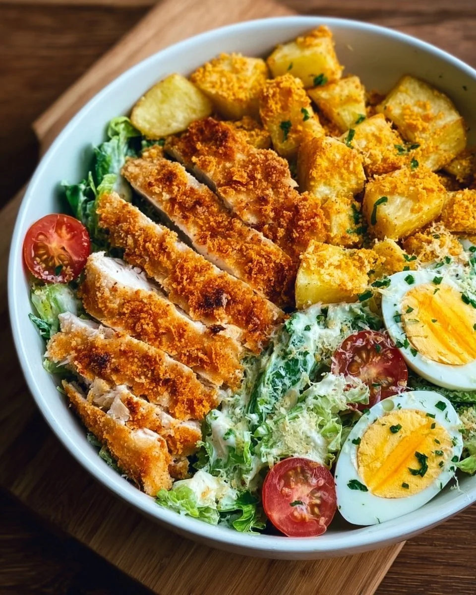 Ciotola di pollo Caesar