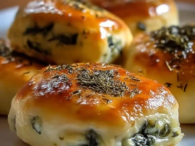 Flagels di ricotta e spinaci