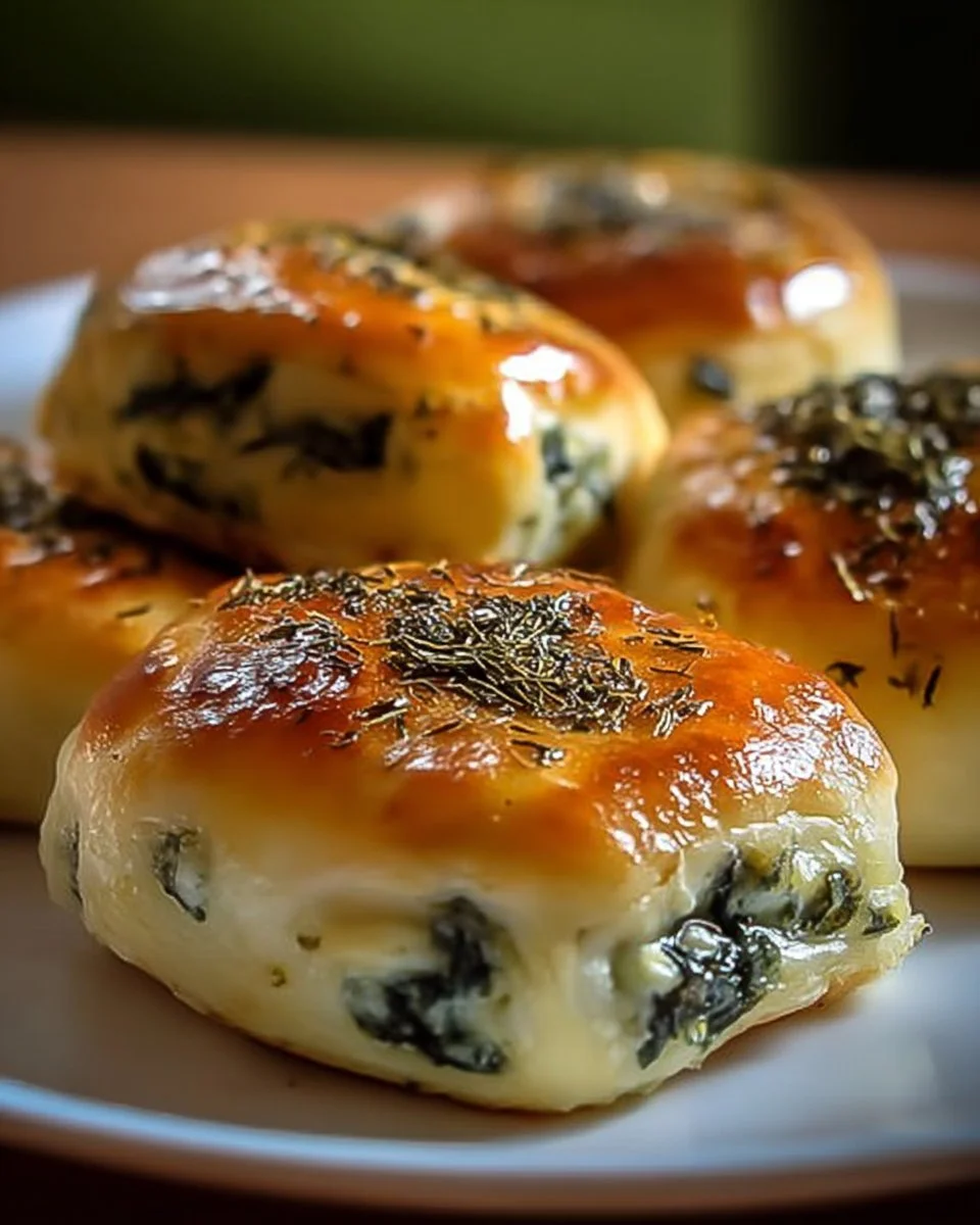 Flagels di ricotta e spinaci