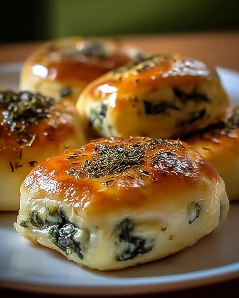 Flagels di ricotta e spinaci