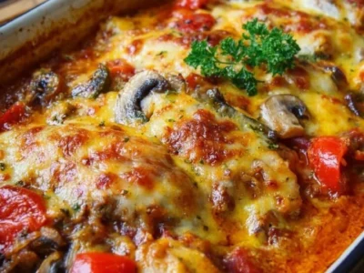 Gratinato di pollo al forno