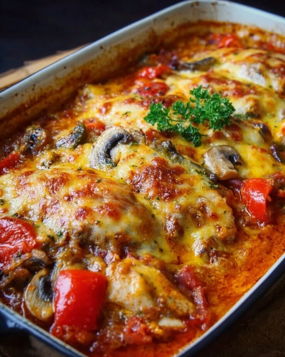 Gratinato di pollo al forno