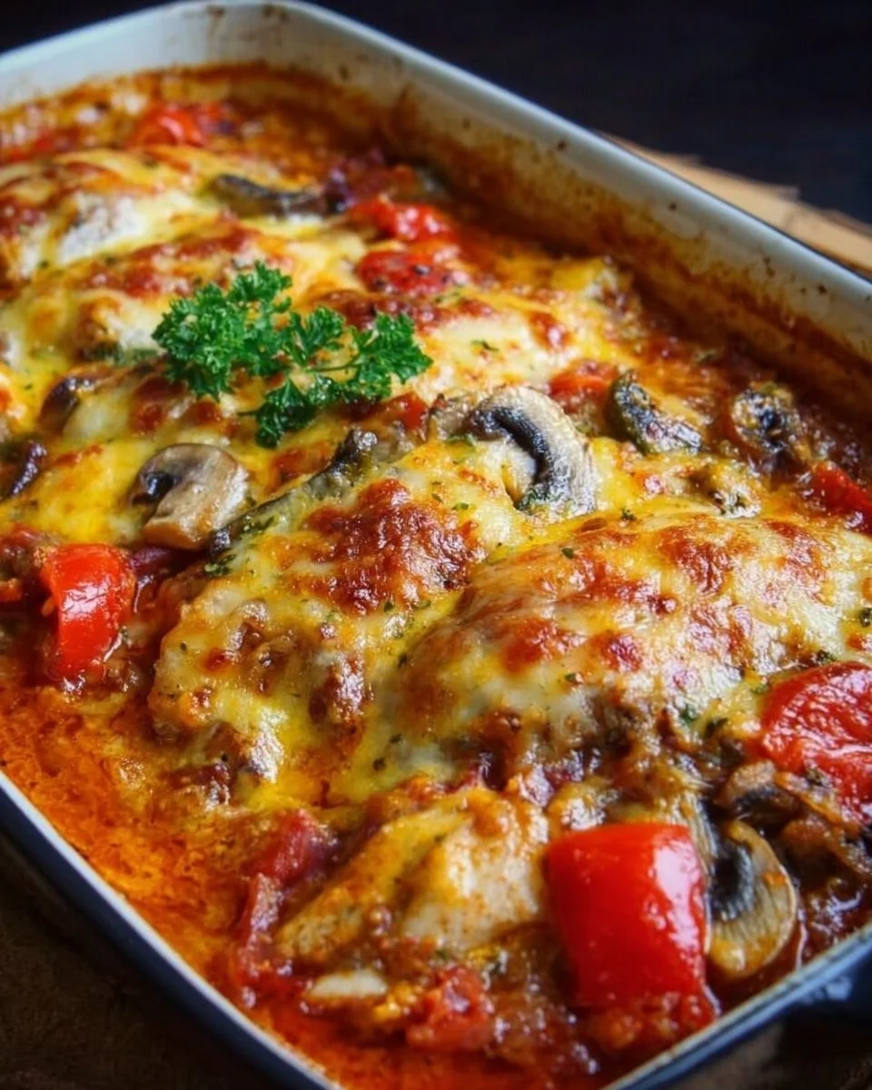 Gratinato di pollo al forno
