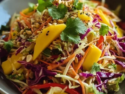 Insalata di cavolo cinese e mango