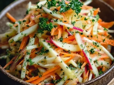 Insalata di Kohlrabi, Carote e Mele