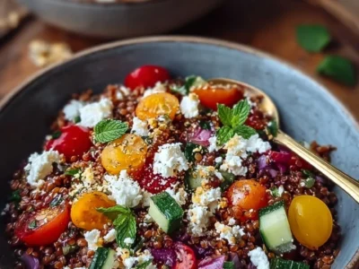 Insalata di Lenticchie Rosse Orientale con Feta