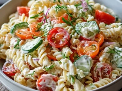 Insalata di Pasta Leggera con Salsa allo Yogurt