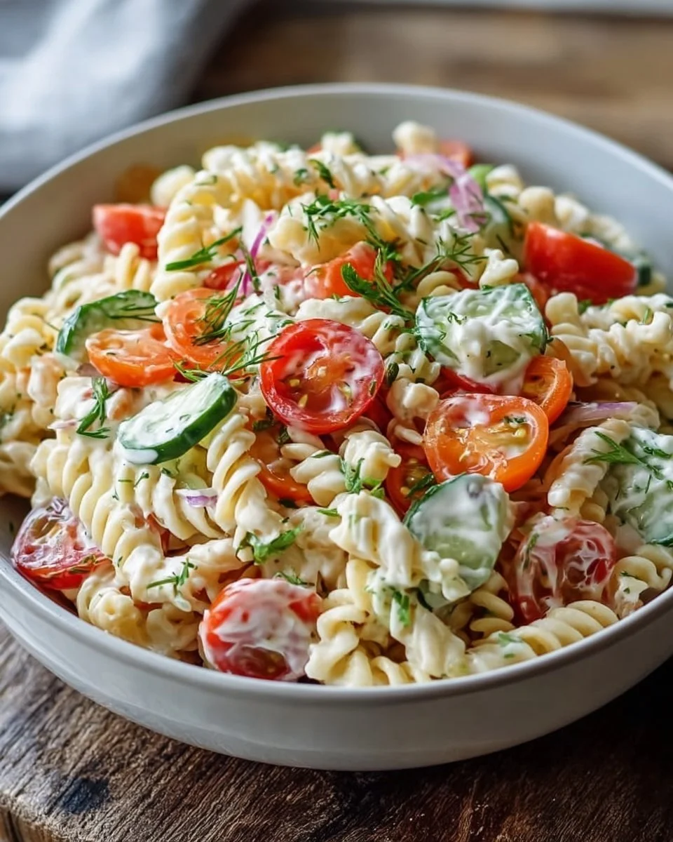 Insalata di Pasta Leggera con Salsa allo Yogurt