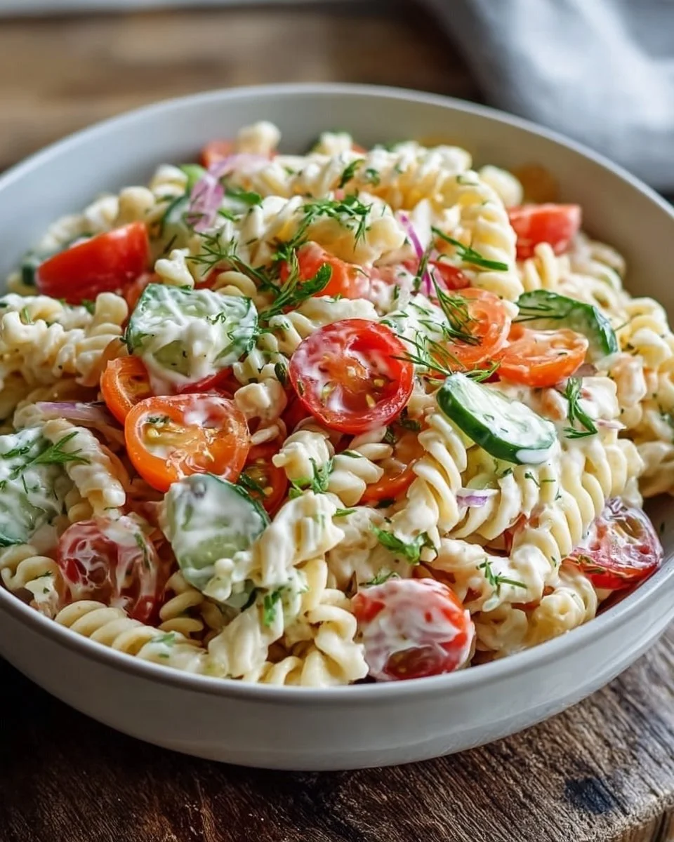 Insalata di Pasta Leggera con Salsa allo Yogurt