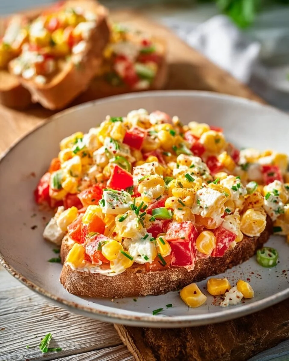 Insalata di Peperoni e Mais con Feta e Yogurt