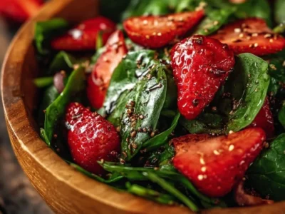 Insalata di Spinaci e Fragole con Balsamico