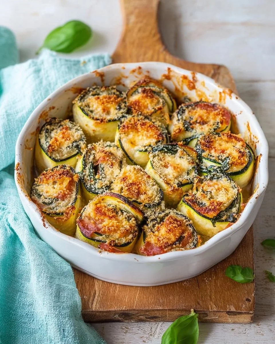 Involtini di zucchine al forno