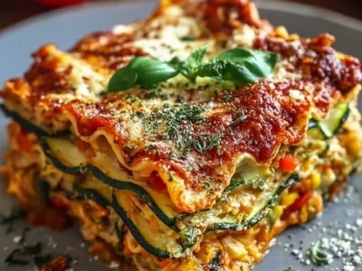 Lasagna ad alto contenuto proteico con verdure