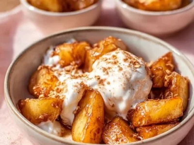 Mele al forno con granola e yogurt