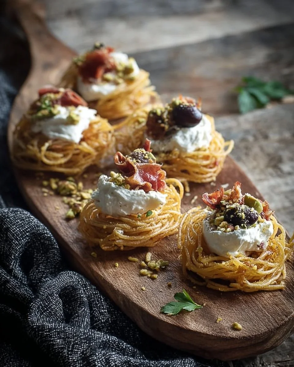 Nidi di Spaghetti fritti