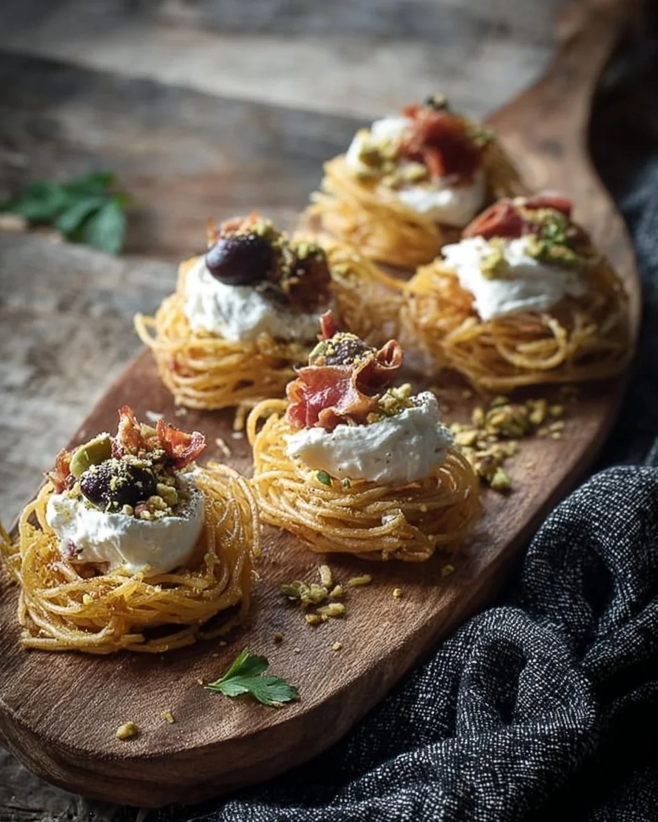 Nidi di Spaghetti fritti