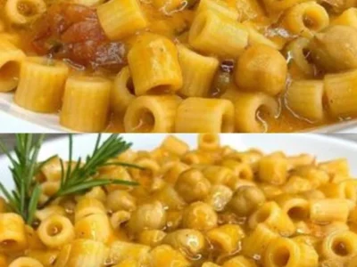 Pasta con ceci alla Romana