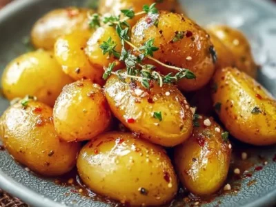 Patate con miele e senape
