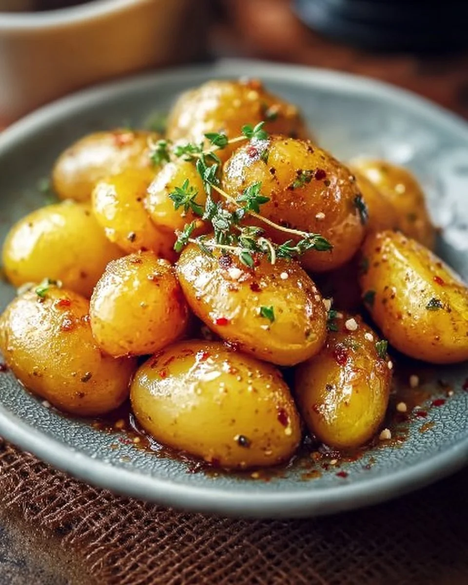 Patate con miele e senape