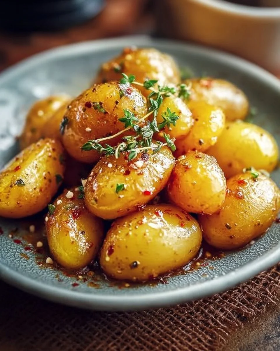 Patate con miele e senape