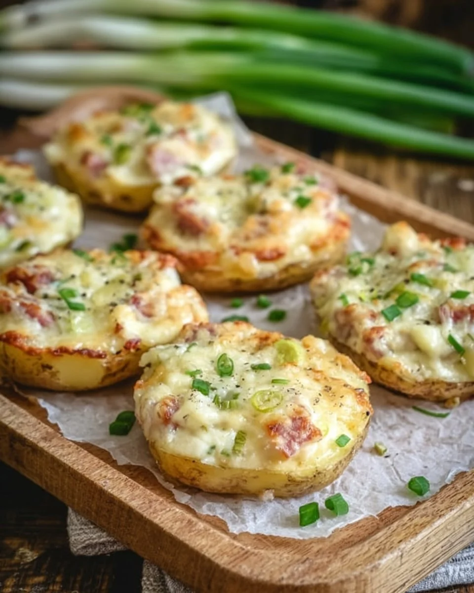 Patate ripiene di crème fraîche e prosciutto