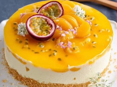 Peach and Passion Fruit Cake