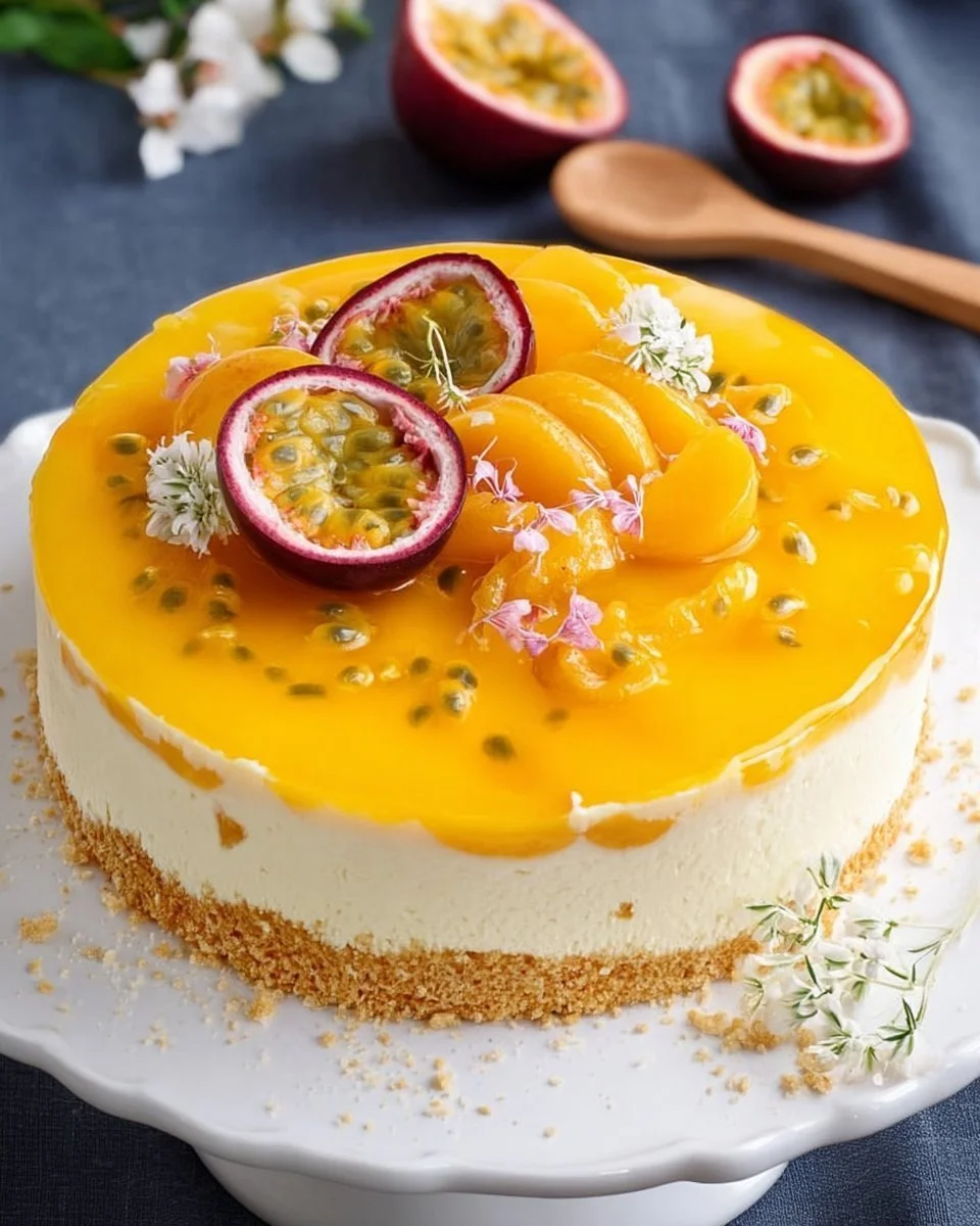 Peach and Passion Fruit Cake
