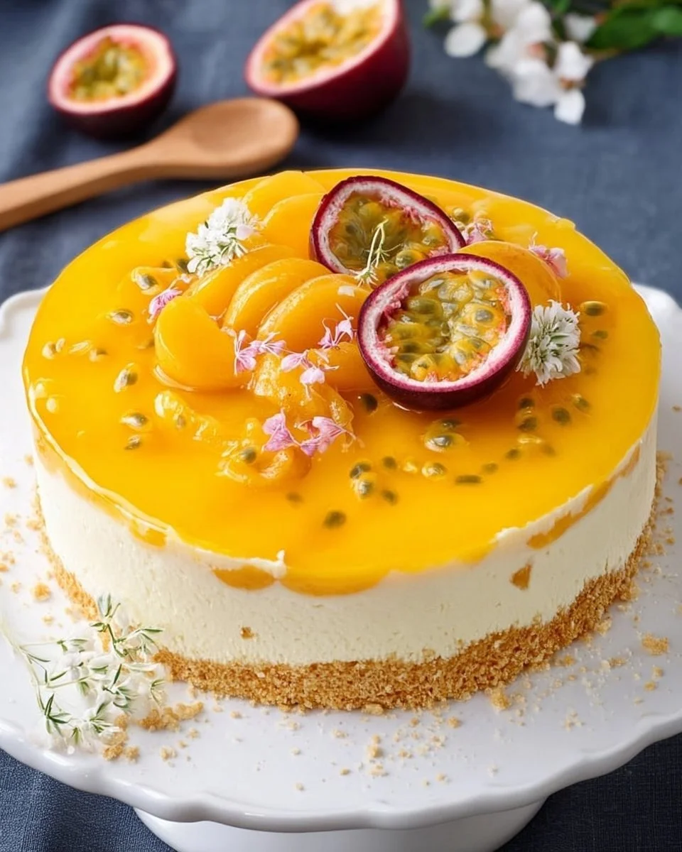 Peach and Passion Fruit Cake