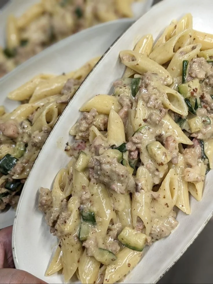 PENNE SALSICCIA E ZUCCHINE