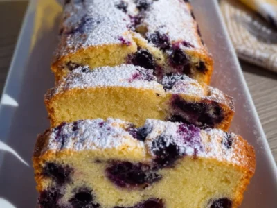 Plumcake ai Mirtilli e Succo di Limone