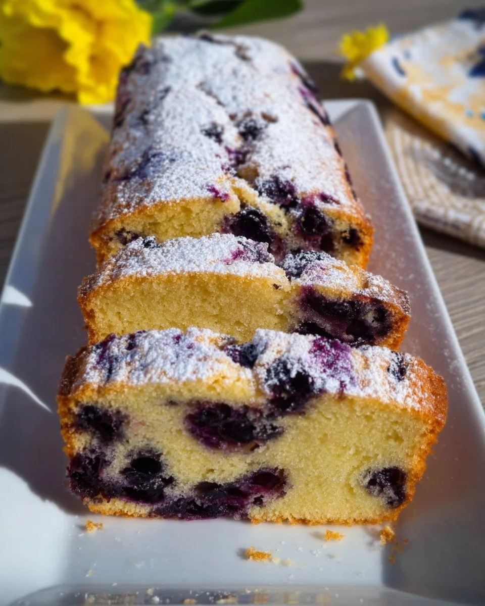 Plumcake ai Mirtilli e Succo di Limone