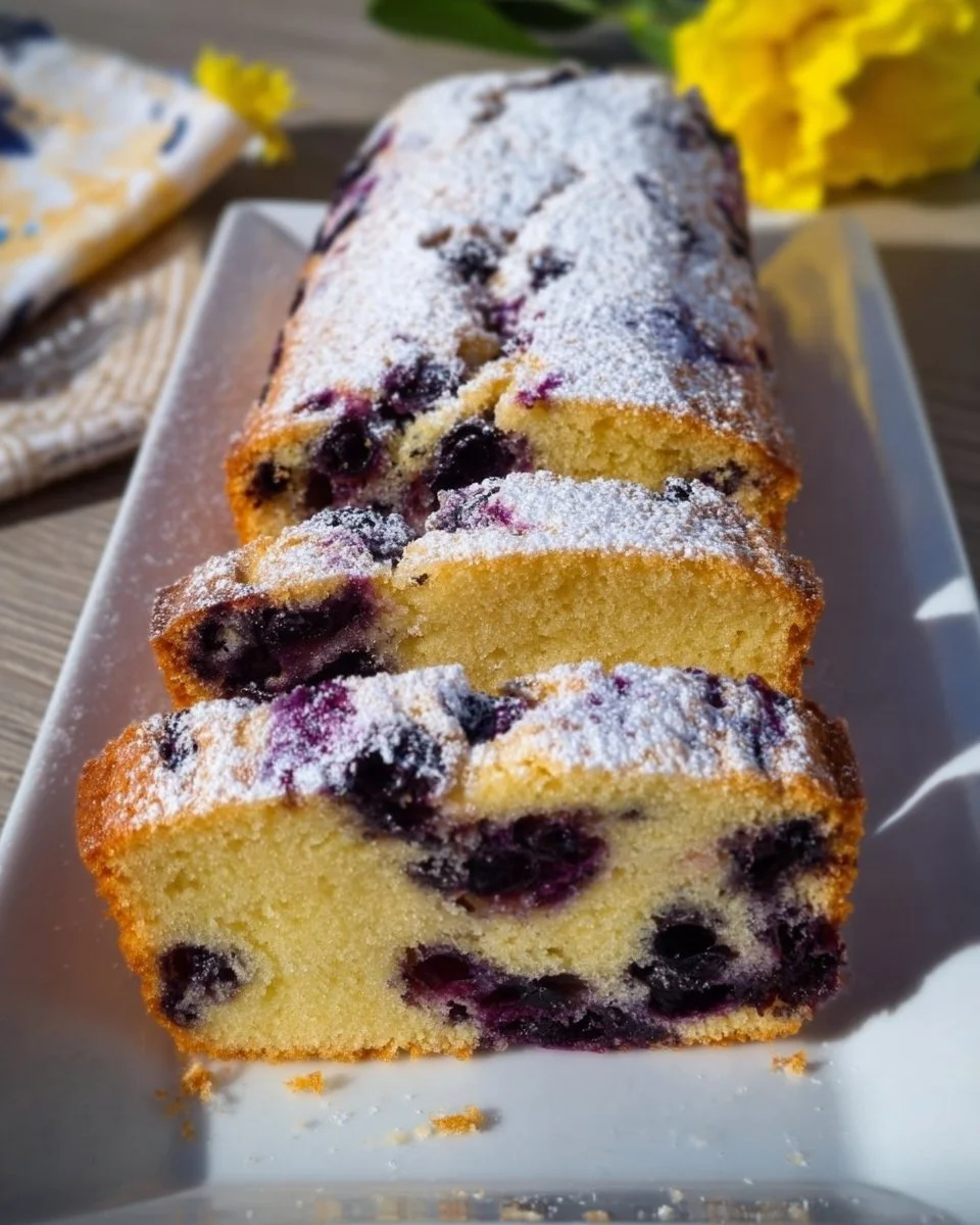 Plumcake ai Mirtilli e Succo di Limone