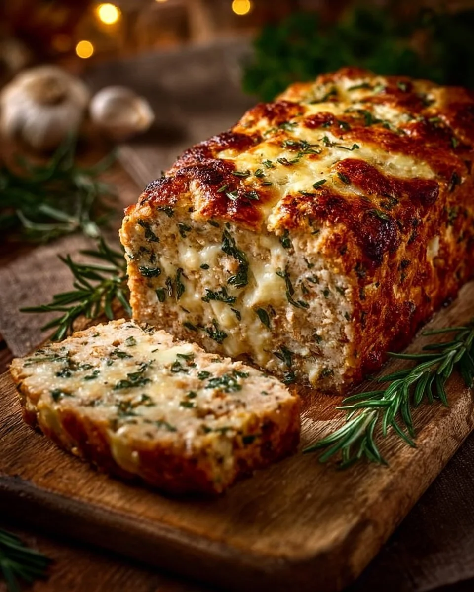 Polpettone di pollo al parmigiano e aglio