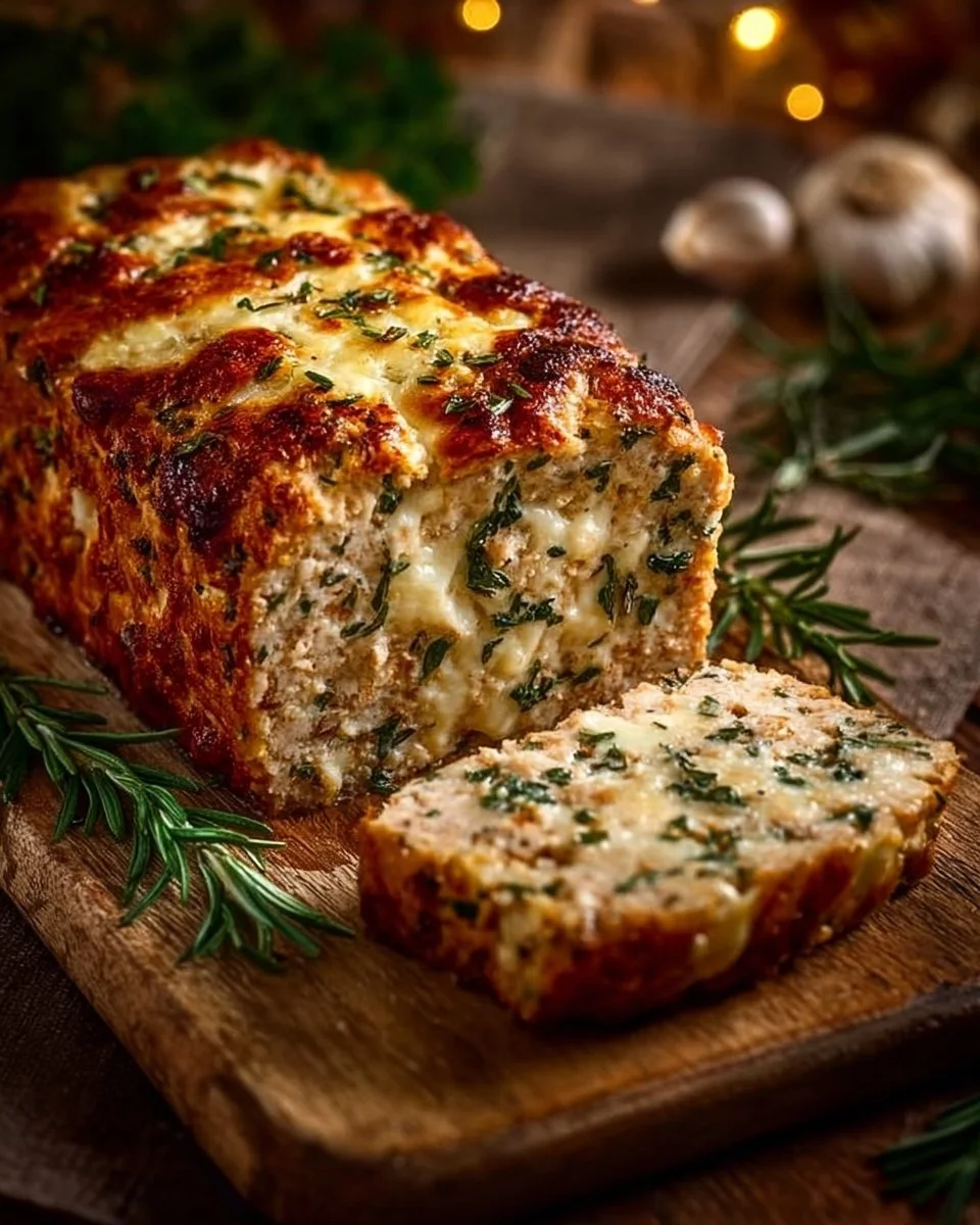 Polpettone di pollo al parmigiano e aglio