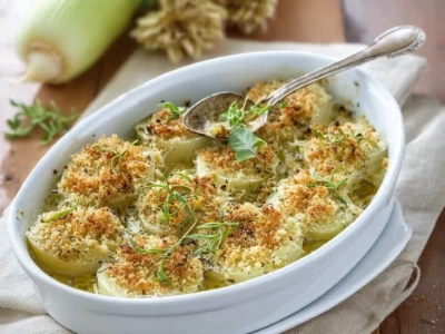 Porri Gratinati al Forno