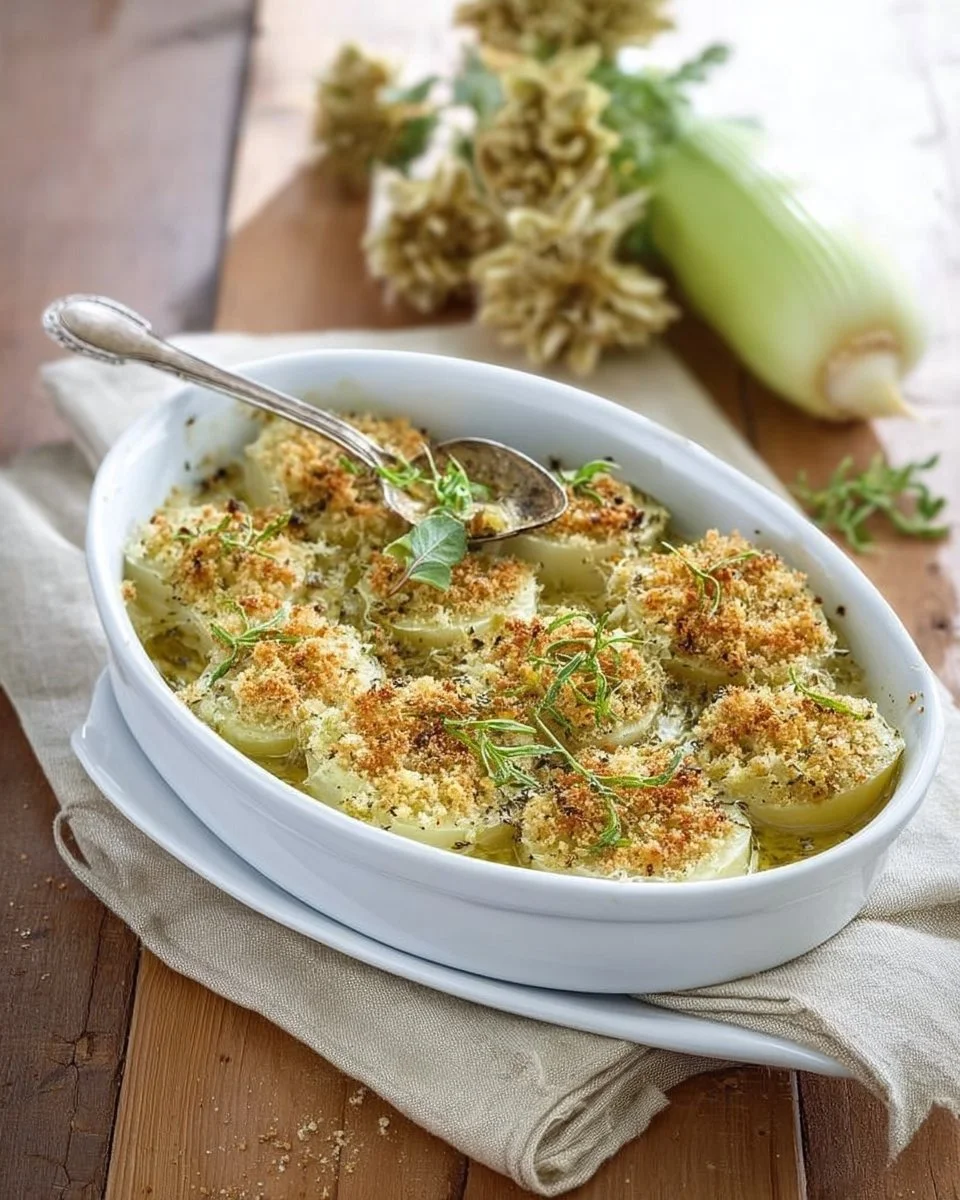 Porri Gratinati al Forno