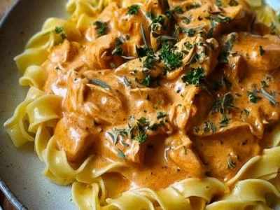 Ragù di pollo cremoso con tagliatelle