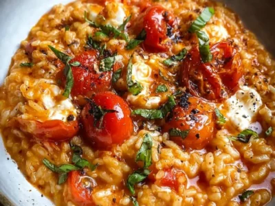 Risotto Tomate e Mozzarella